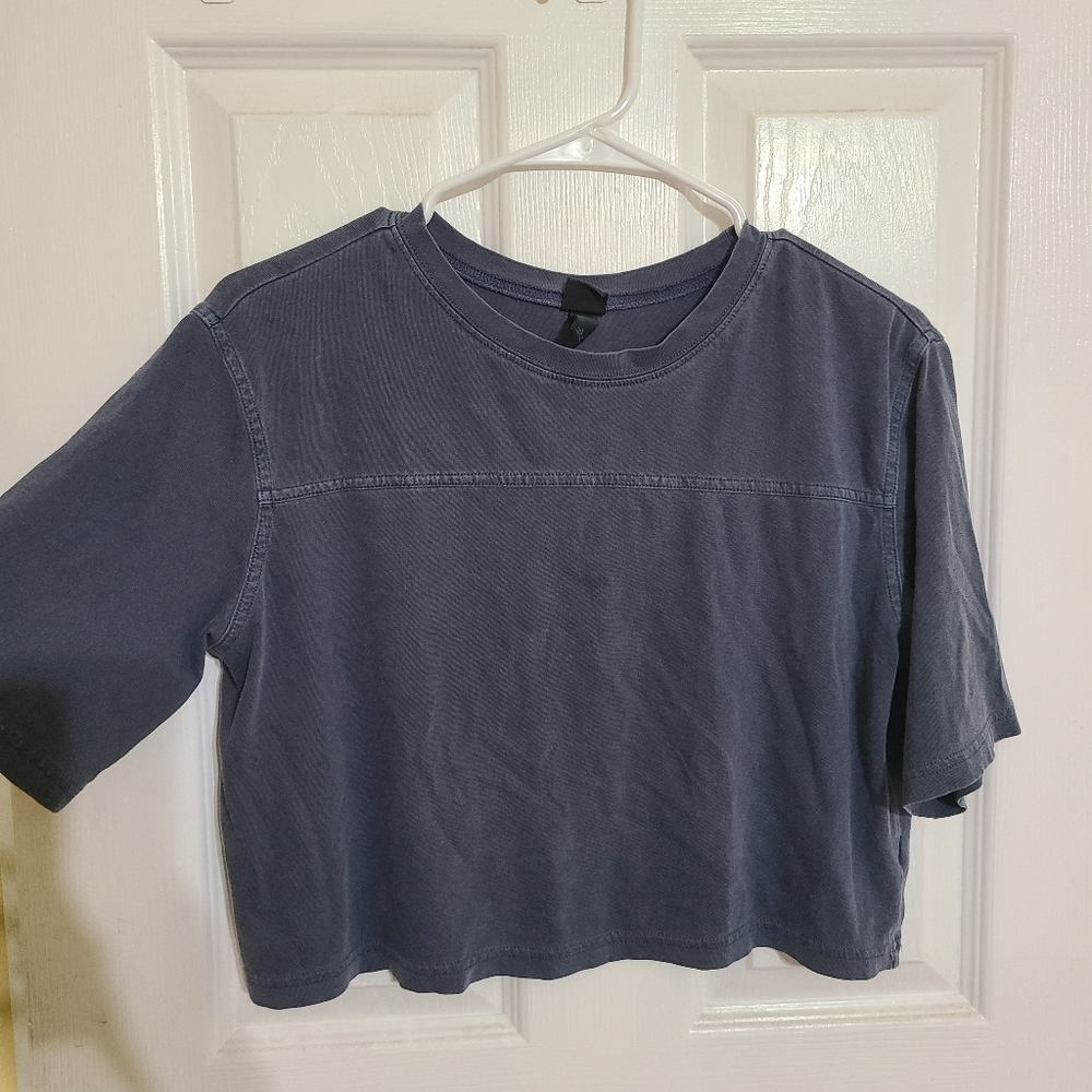 Blue Crop Top